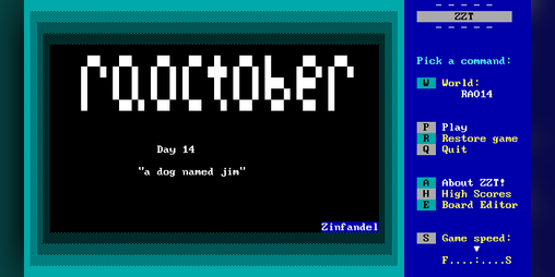 Cover image for raoctober day 14 - "a dog named jim"