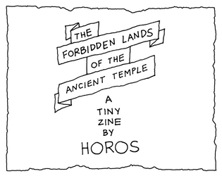 Ancient Temple   - A tiny zine by Horos. 