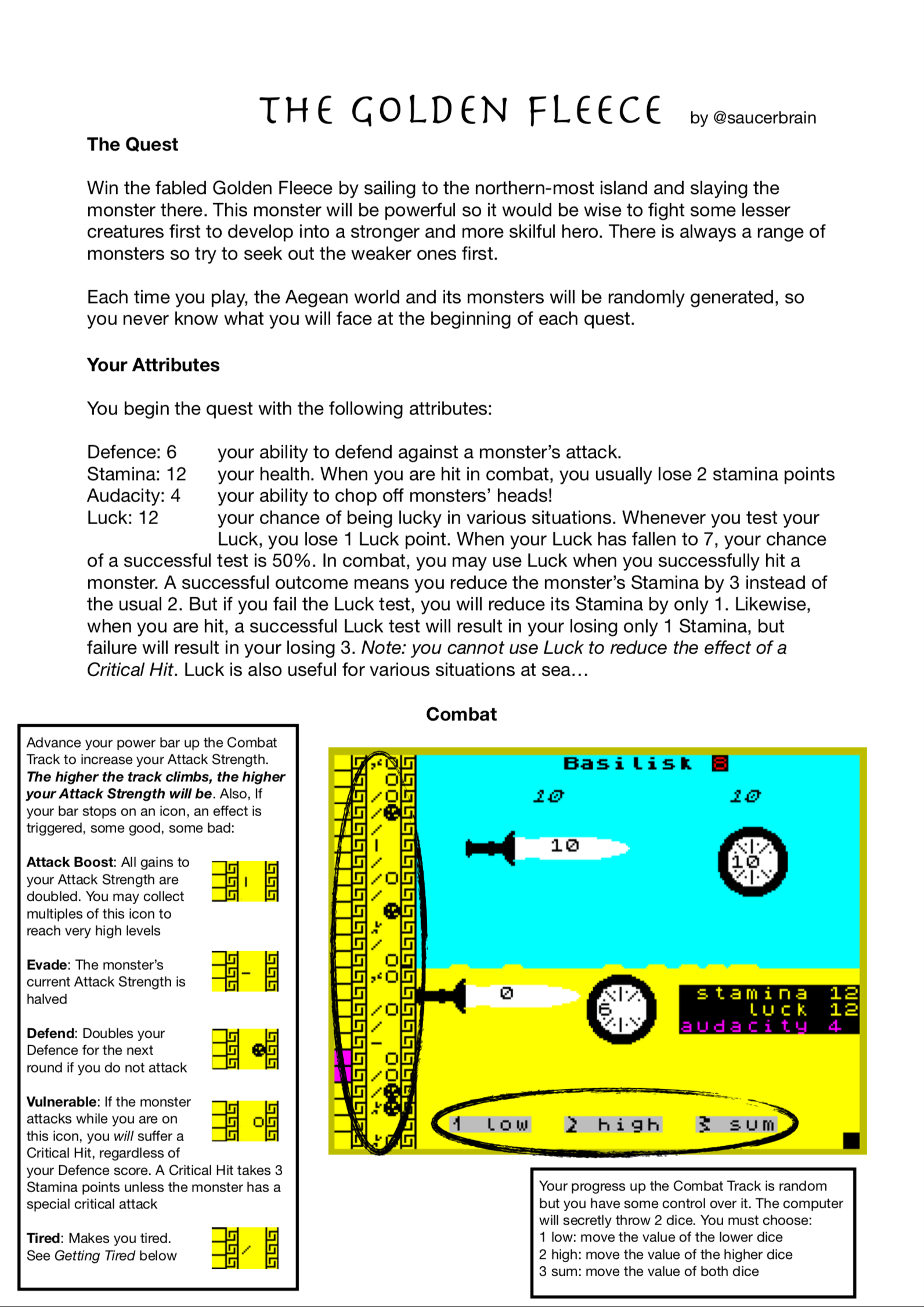 The Golden Fleece -ZX Spectrum-