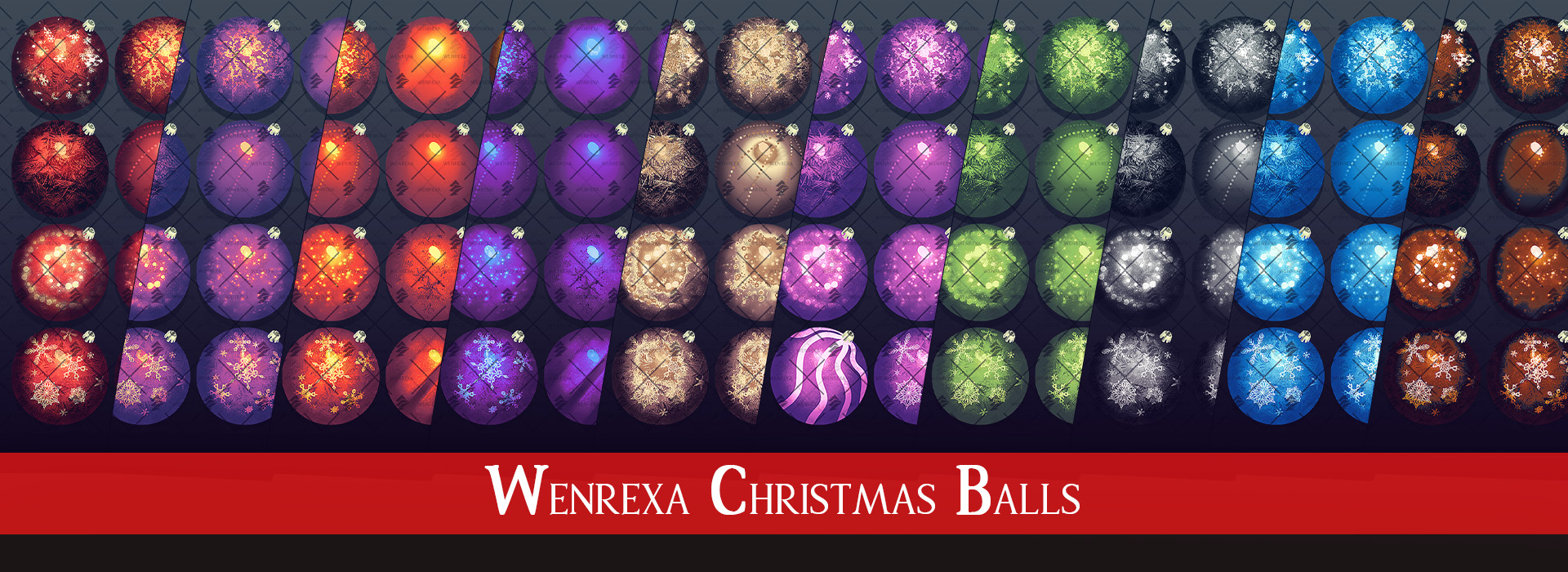 Assets: Colorful Christmas Balls