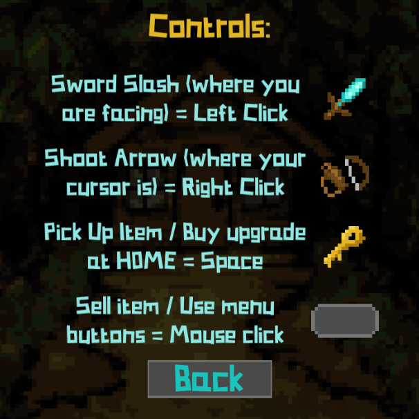 Controls menu