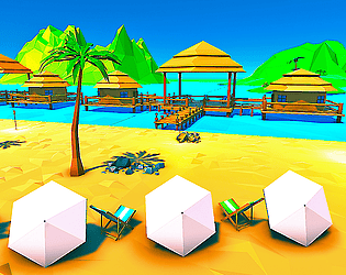 Islandville. Low Poly Resort