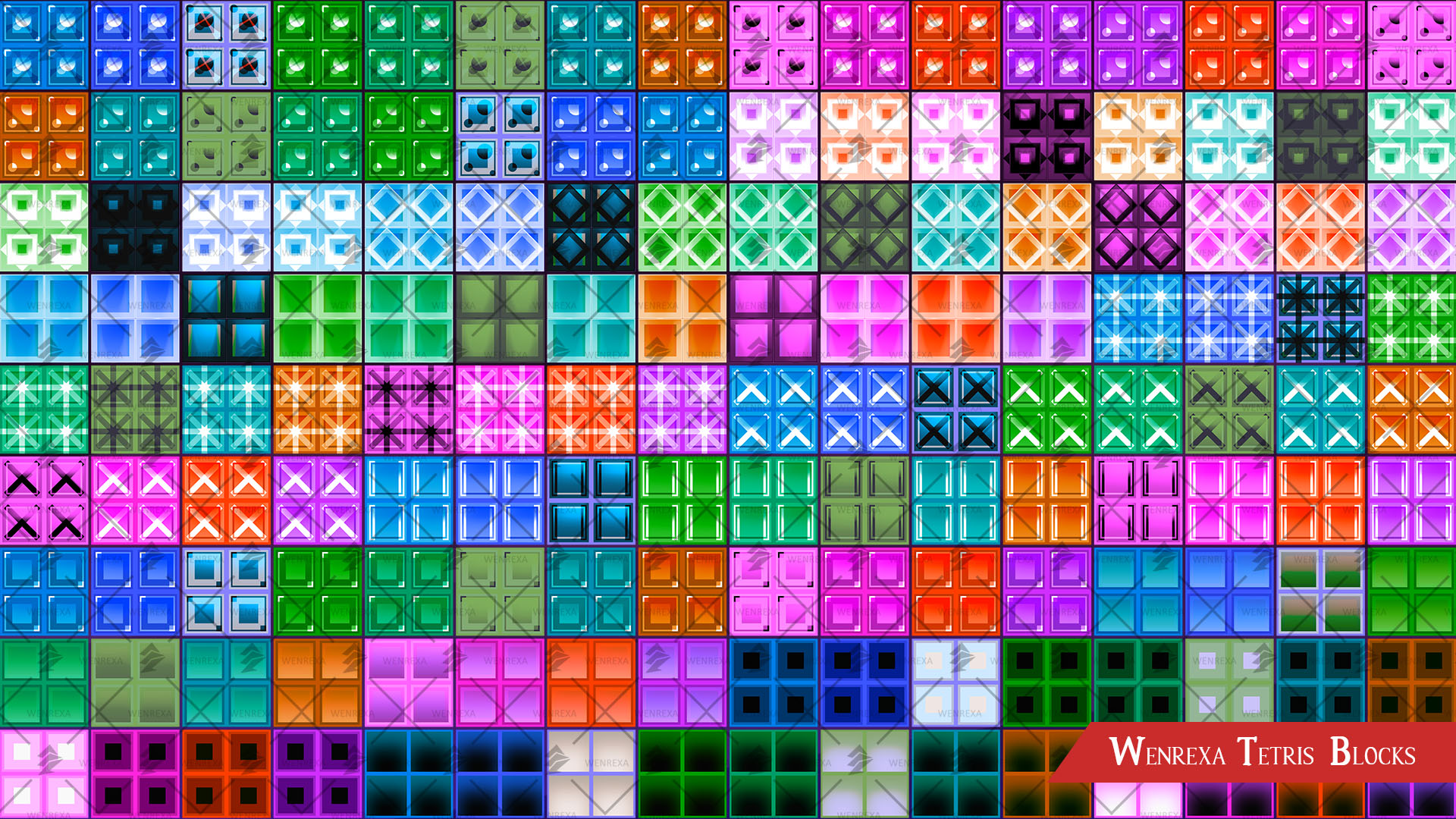 Assets: Sprites Tetris Blocks +6039 - Release Announcements 