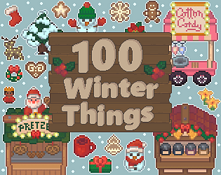 Christmas treats 32x32 icons pixel art! by ToffeeHazel