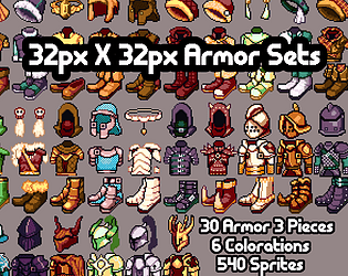 Game Character Template (32x32 px)