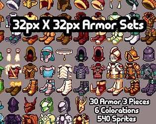 Things for RPG Game 32x32 Pixel Art 