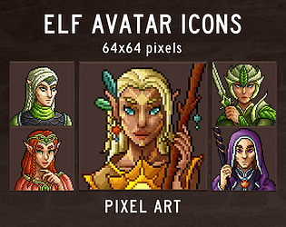 Free Fairy Avatar Icons 32x32 Pixel Art 