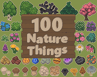 Nature pixel art base assets FREE