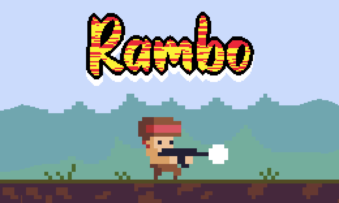 Pixel Rambo + animations