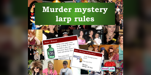 Cover image for Rules for murder mystery larps