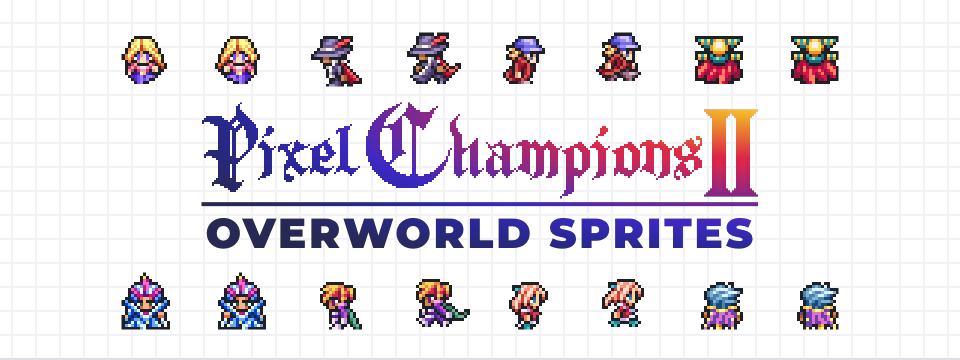 Pixel Champions II - Overworld Sprites
