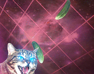 Cats vs Cucumbers in Space