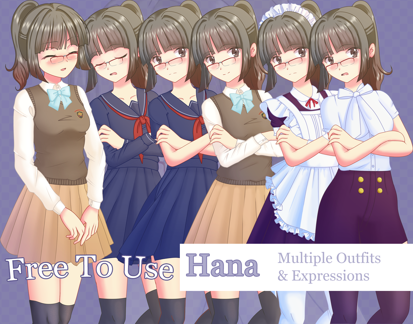 Hana Pose B Winter Vest Version - Hana (Newstyle) - Free Character