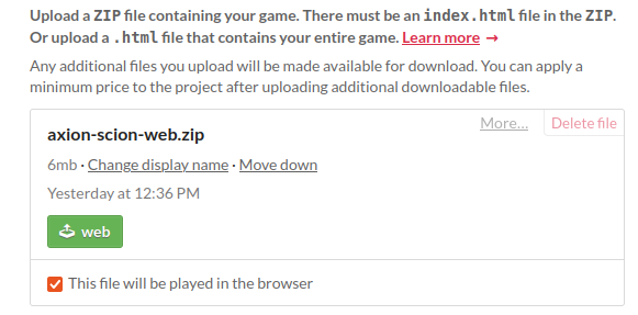 Move the HTML5 channel to the top and make sure it indicates “This file will be played in the browser”.