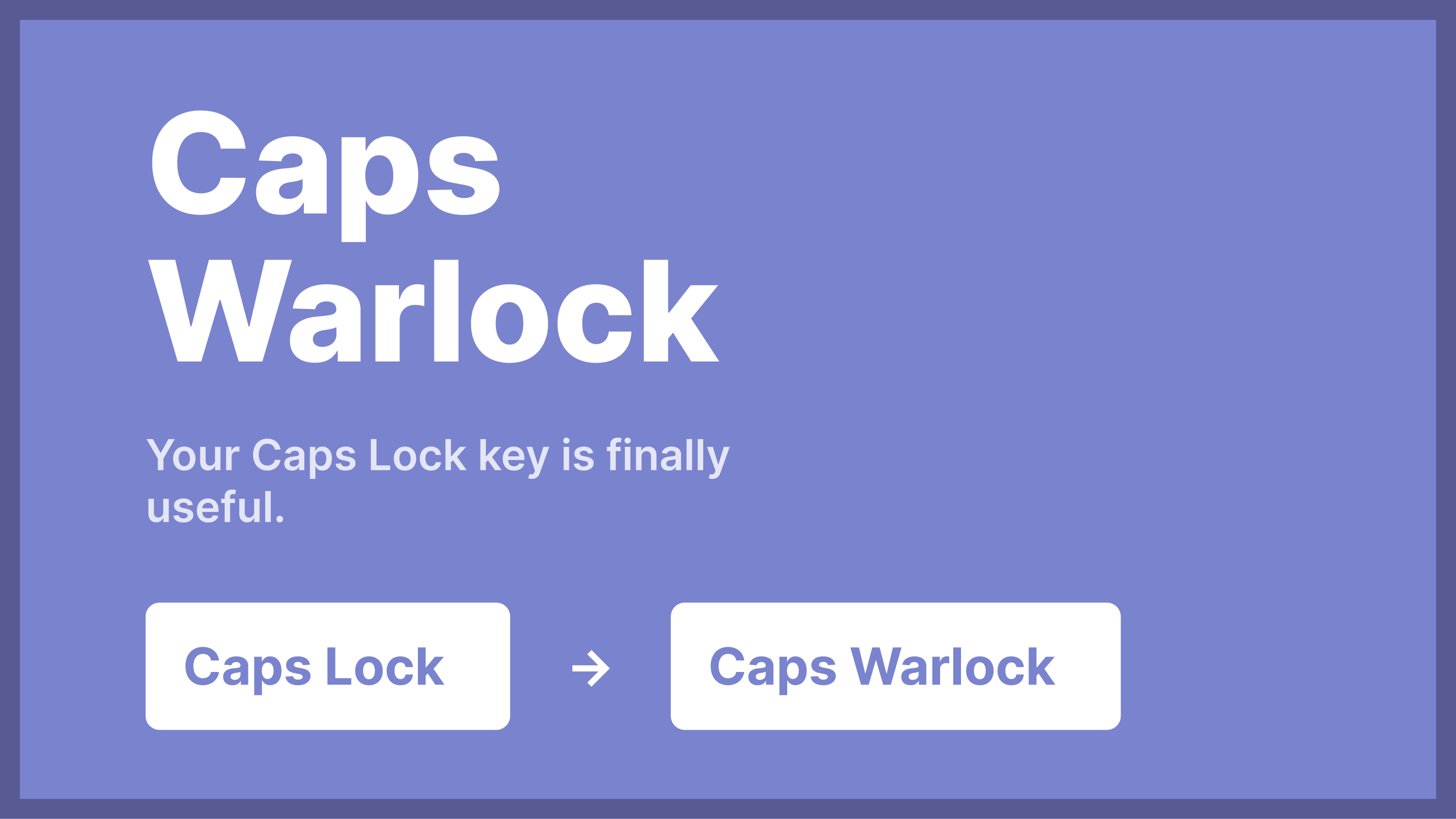 Caps Warlock banner