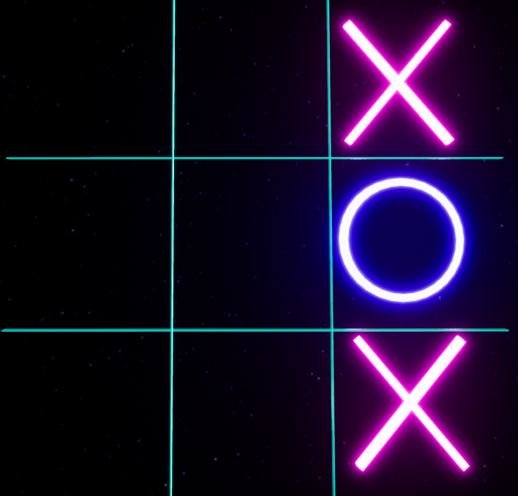 Glow in the Dark Tic Tac Toe!