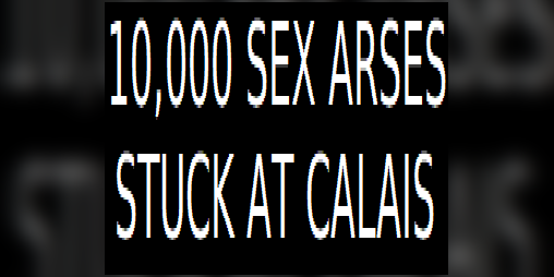 Cover image for 10,000 SEX ARSES STUCK AT CALAIS