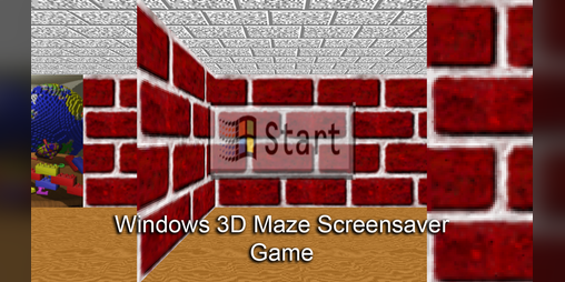Cover image for Windows 3D Maze Screensaver Game