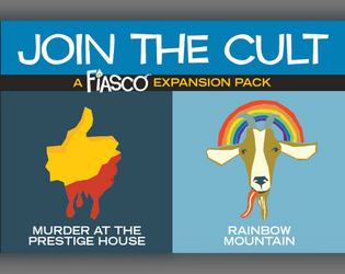 Fiasco Expansion - Join the Cult   - Two playset decks for the award-winning game of powerful ambition and poor impulse control. 