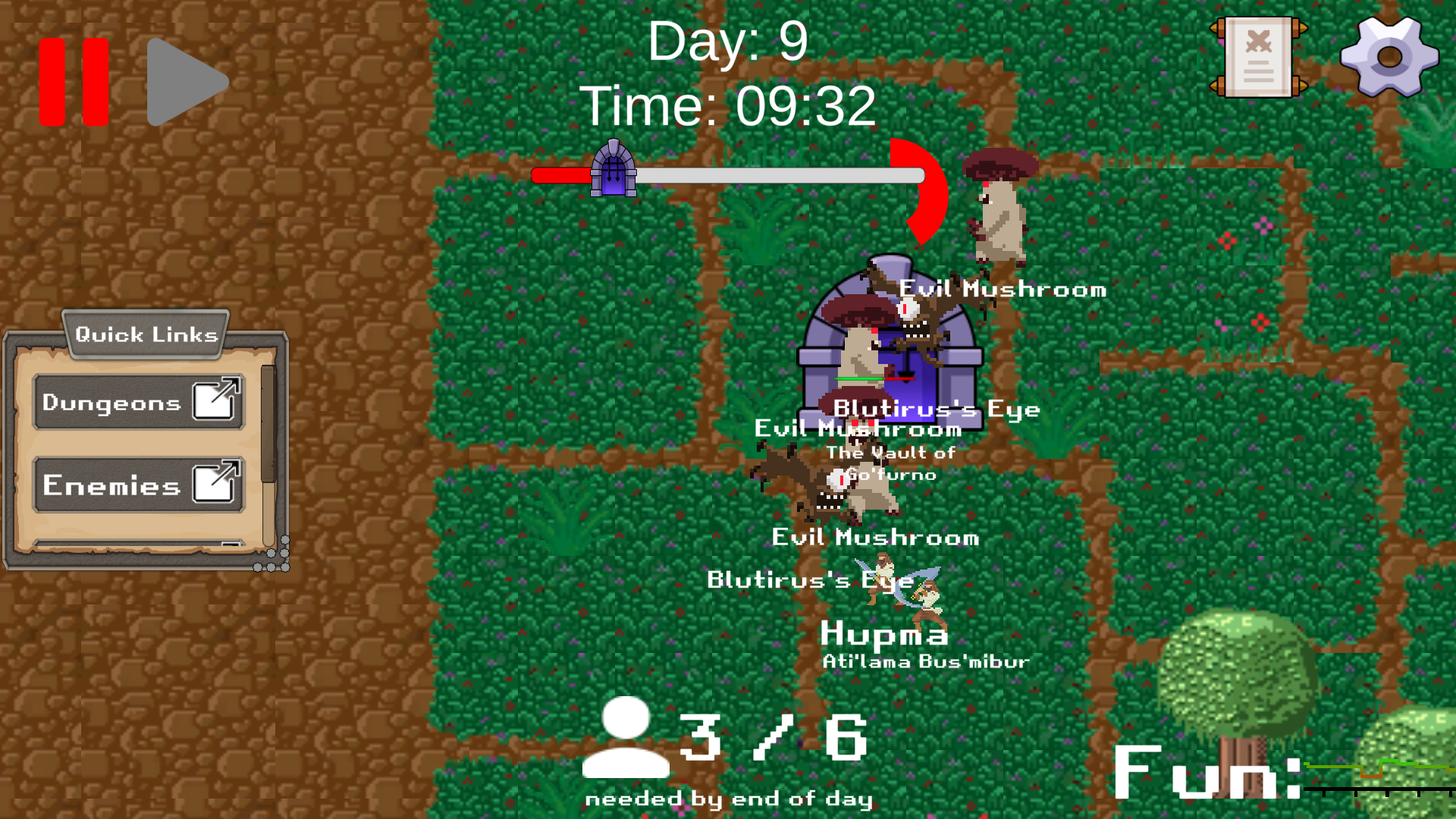 Screenshot of Balance This Game: players fighting enemies