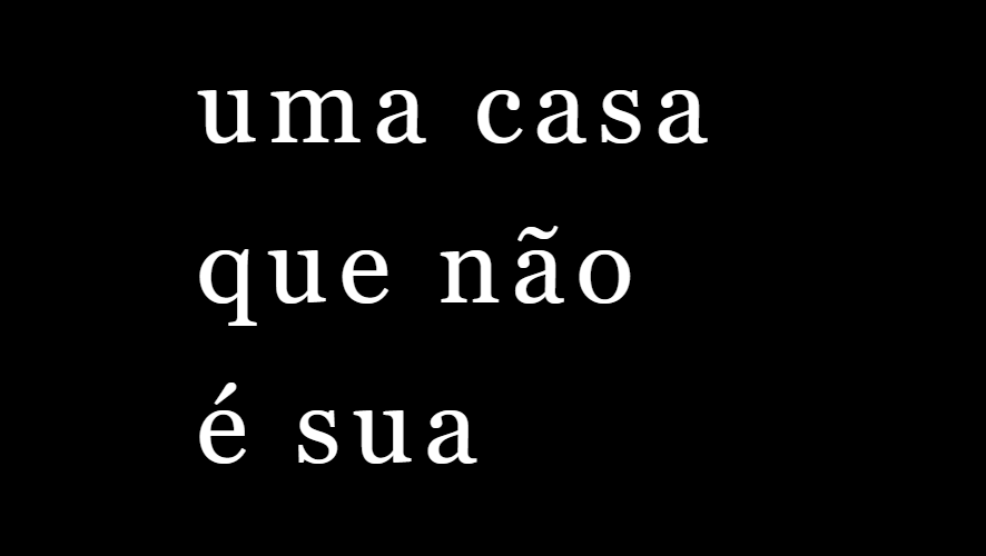 Cover image for uma casa que não é sua