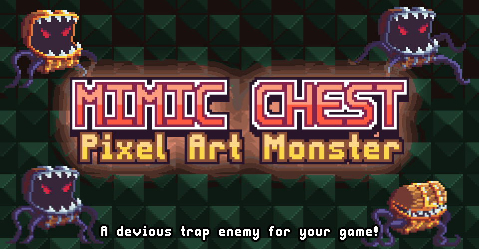 Mimic Chest - Pixel Art Monster