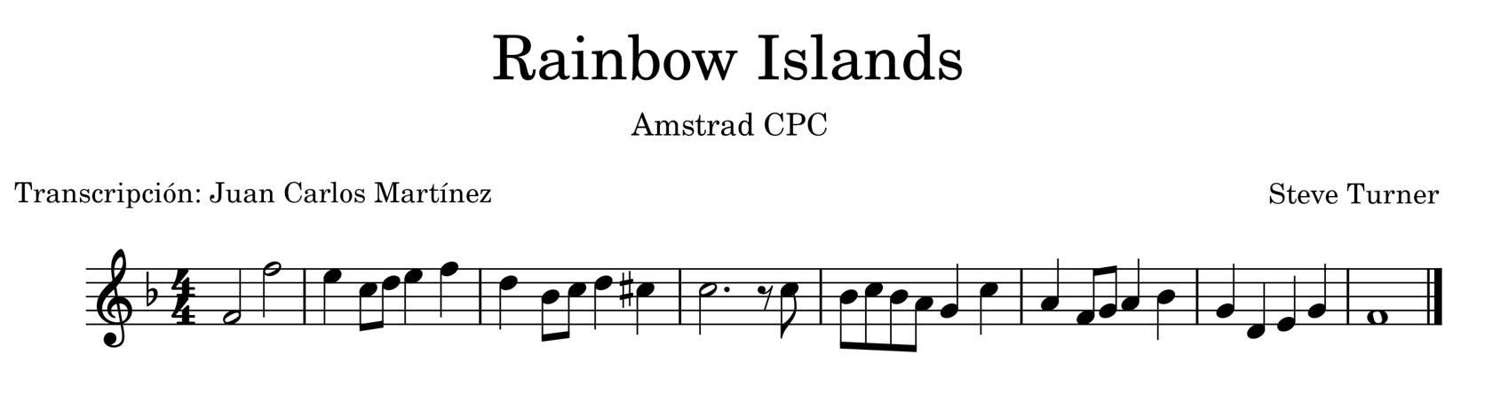 Rainbow Islands music