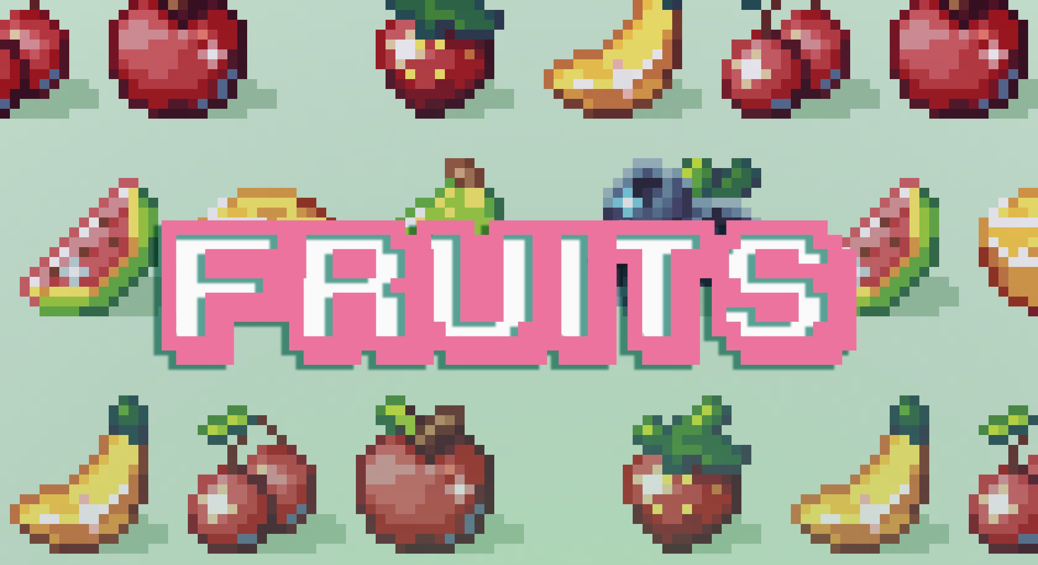 Tiny Fruit pixel sprite pack.