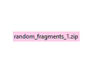 Random Fragments 1