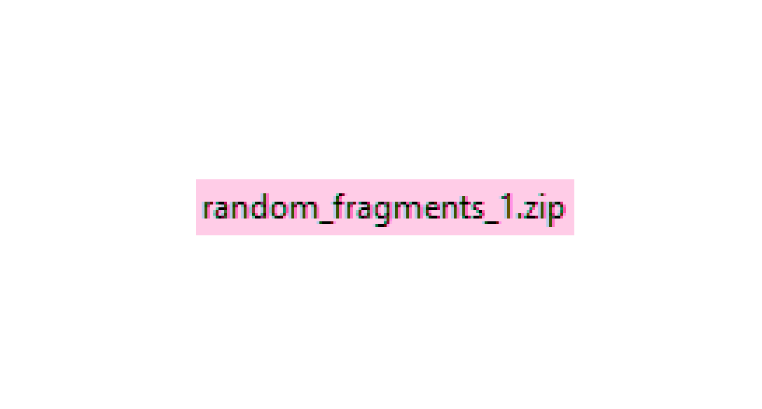 Random Fragments 1