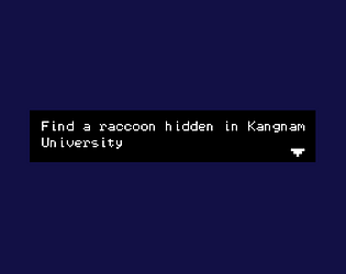 Find a racoon in kangnam university