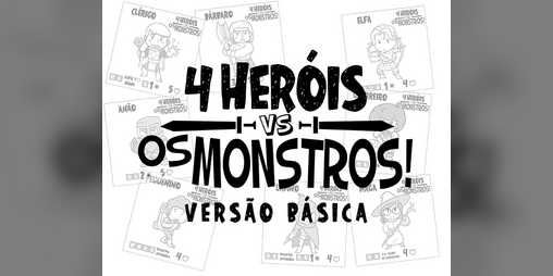 Cover image for 4 Heróis vs Os Monstros (BÁSICO) (PT-BR)