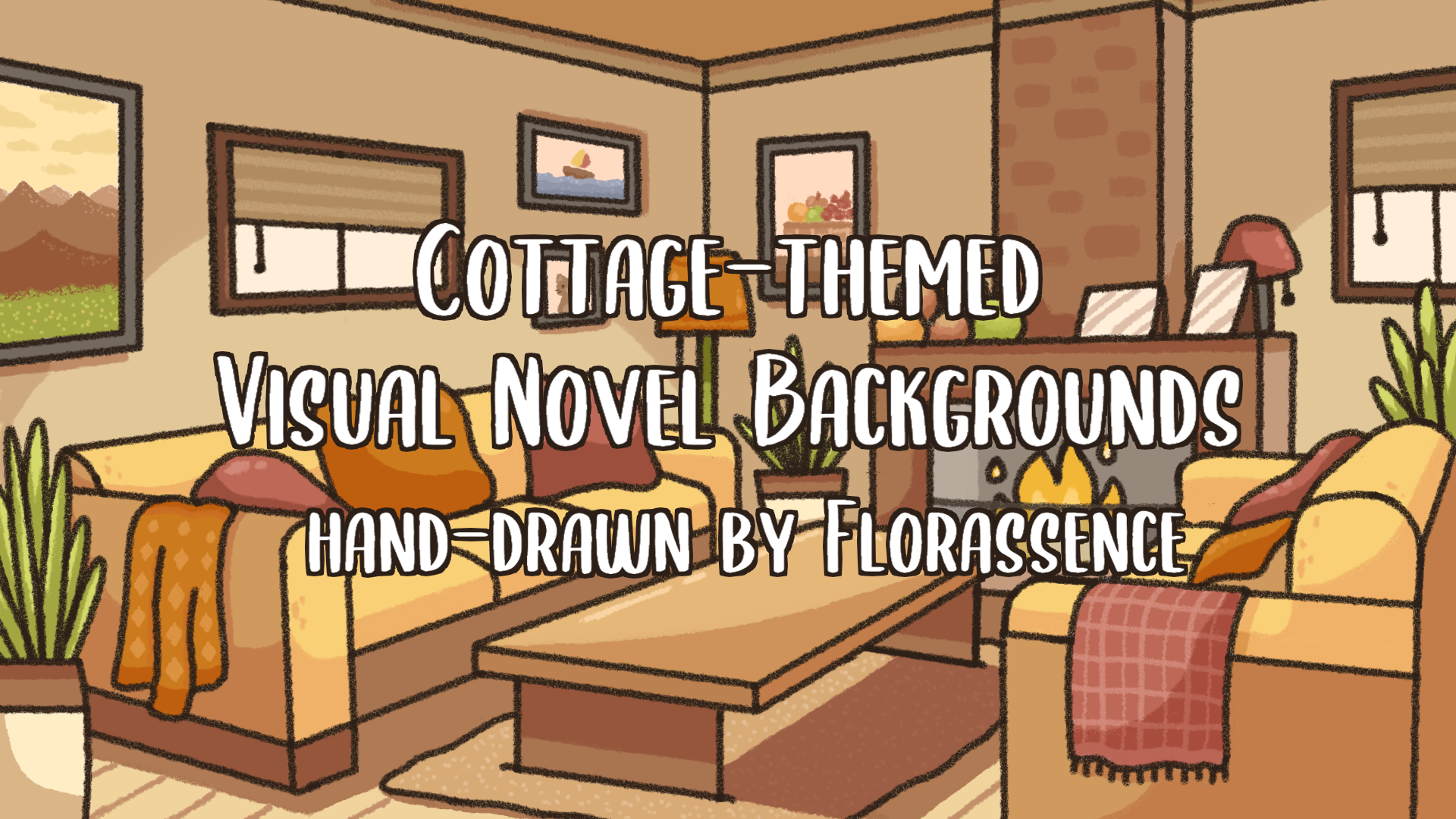 Cottage-themed Visual Novel Backgrounds