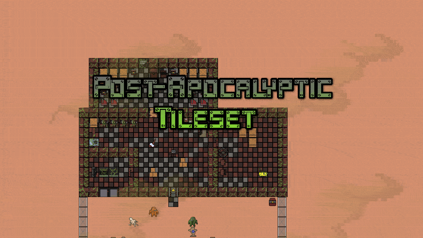 Post-Apocalyptic Tileset (60+ items) by Axis Games