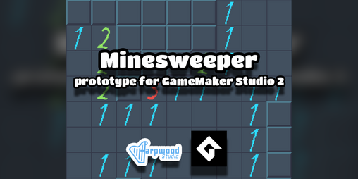 Cover image for Minesweeper prototype for GameMaker Studio 2