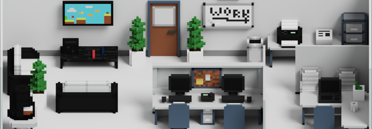 3D Voxel Office Pack