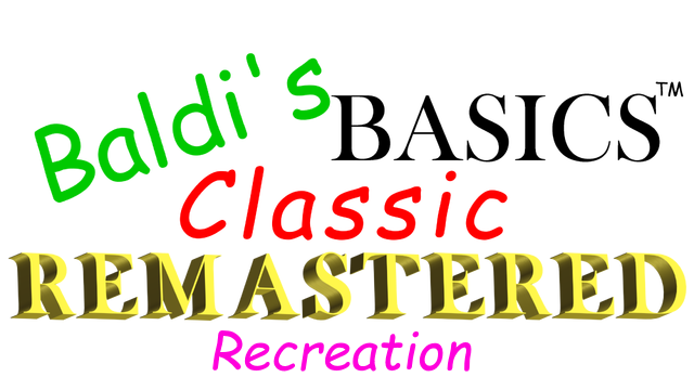 Baldi's Basics Classic Remastered Recreation