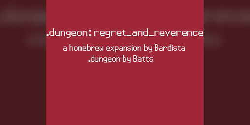 Cover image for dotdungeon: regret_and_reverence
