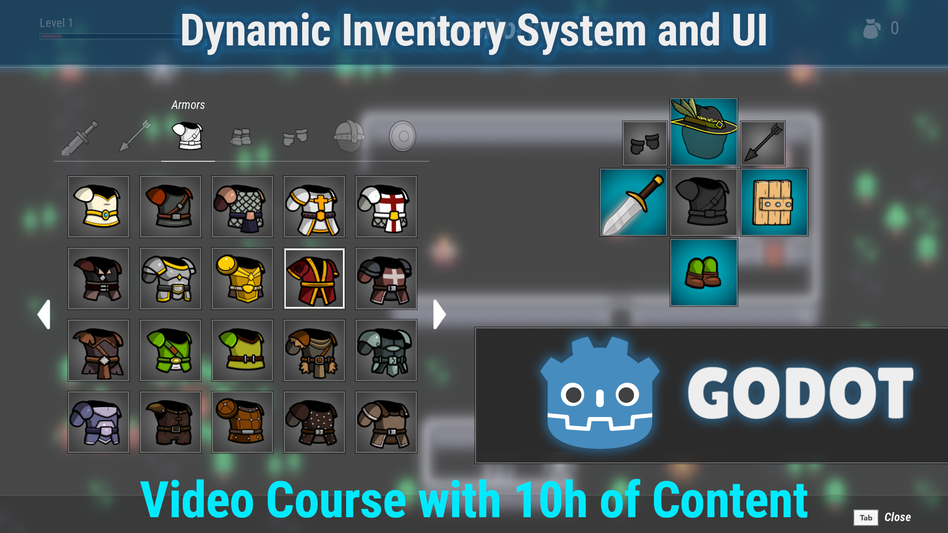 Godot Engine Course: Data Driven Inventory System and Complex UIs