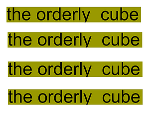 the orderly  cube