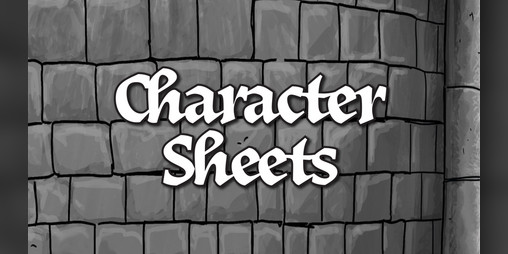 Cover image for Dungeoneering Character Sheets
