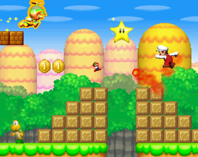 New Super mario bros (All minigames gameplay and DS game) 