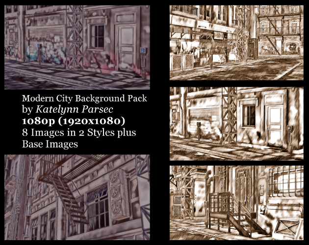VN Background Pack - Modern City