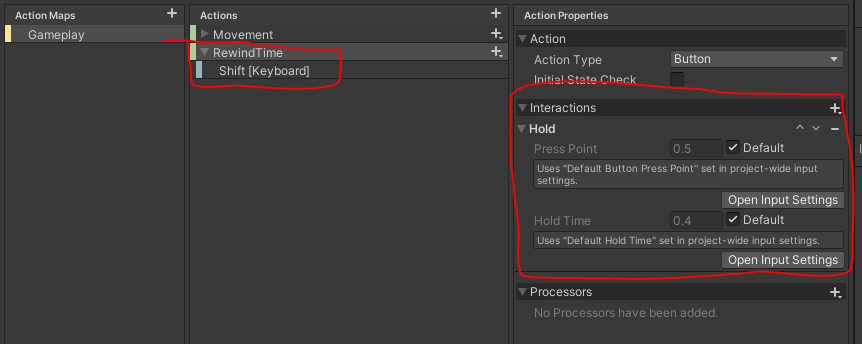 Unit's Built-In Input Configuration View