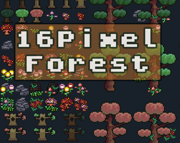 16Pixel Forest - Tilesets