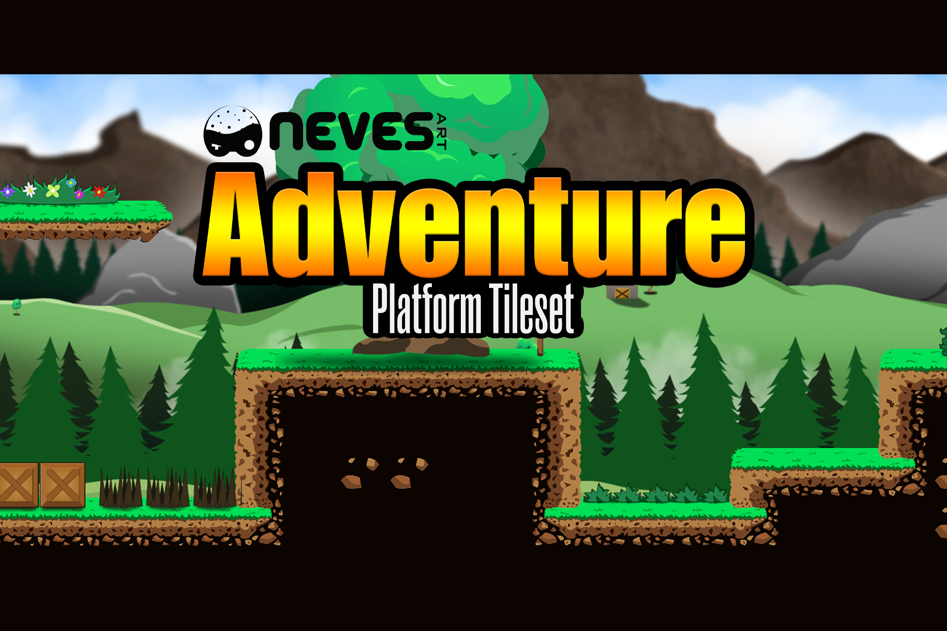 Adventure 2D Platform Tileset