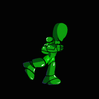 Green Robot Base Character by SpikerMan
