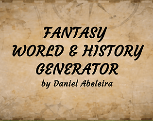 Fantasy World and History Generator