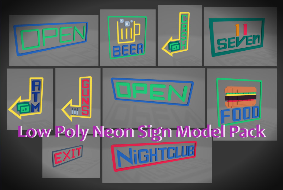 Neon Sign Model Pack