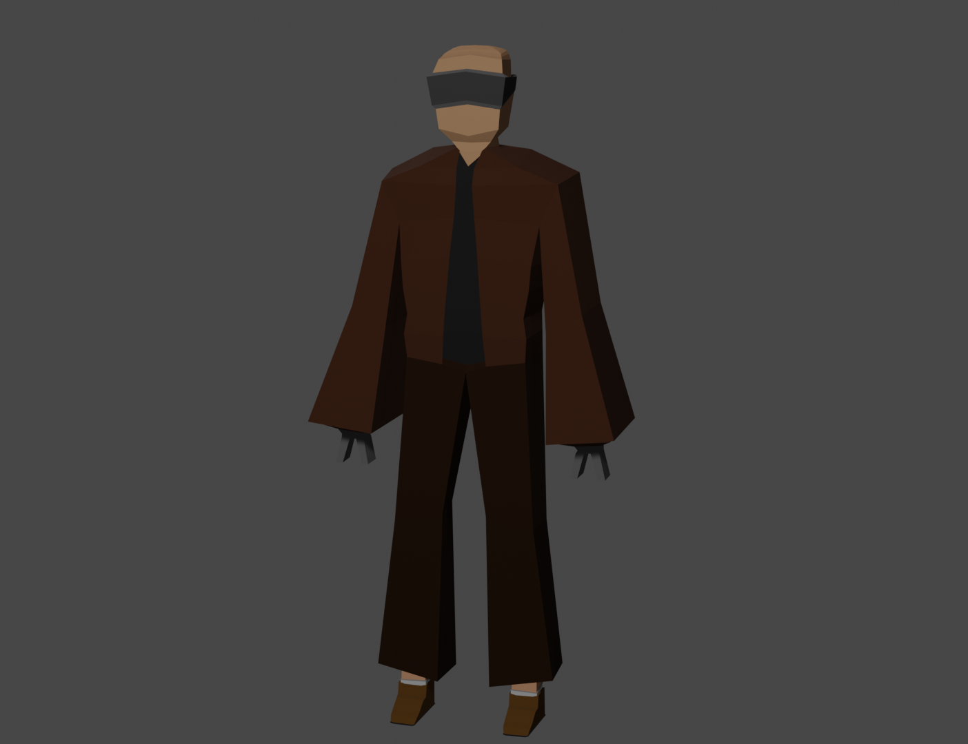 3d Model Low Poly Character Ps1 Styleblender By Alessio Picciati 5985